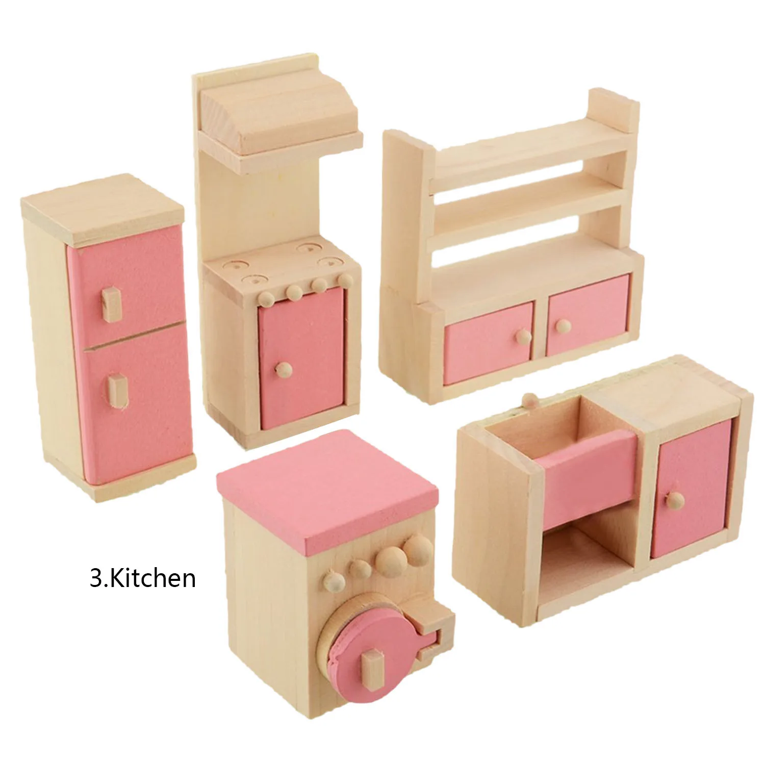 Детские очаровательные мини кукла деревянная миниатюрная мебель для кукольного