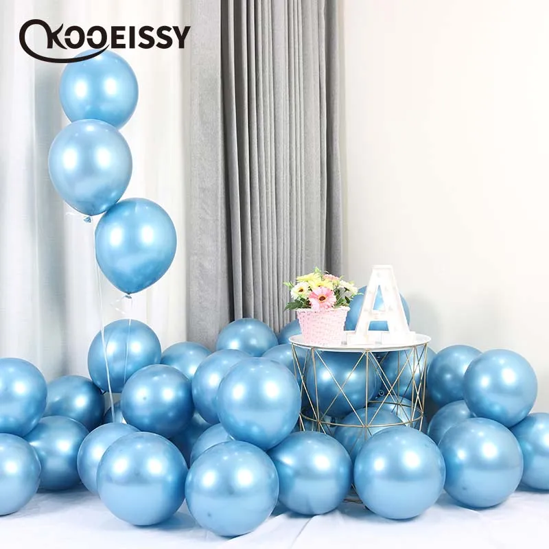 10 шт металлизированные шары розовое золото серебро латексные Свадьба Ребенок