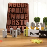 silicone concrete alphabet mold cement capital letters number mould resin wall decorative tool