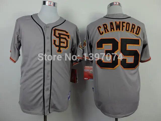 Brandon Crawford Madison Bumgarner Jersey Cream Orange Grey SF San Francisco Giants |