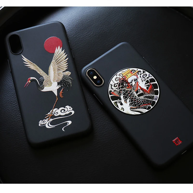 Чехол для iPhone X 8 7 Plus 3D рельефный матовый мягкий чехол накладка Официальный r s 8Plus