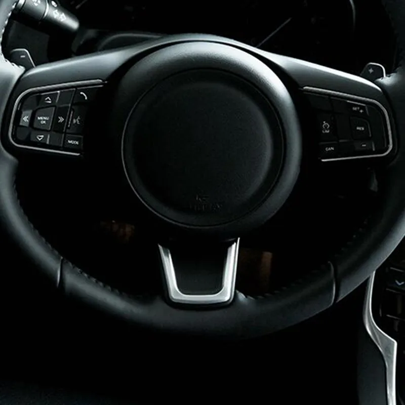 Chorme ABS рулевое колесо рамка украшение крышка Накладка для Jaguar XE XF F-Pace X761 автомобильный Стайлинг