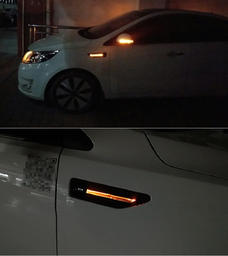 JAZZ TIGER 2 шт. светодиодный светильник указателя поворота для Kia Rio K2 2011 2012 2013 автомобильный крыло светильник 12 в водонепроницаемый боковой светильник