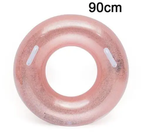 90 pink with handle Rooxin 90/120 см надувной круг для плавания ming кольцо детский поплавок бассейн игрушки для летней вечеринки для женщин плот для плавания утолщенное плавающее водное сиденье - Цвет: 90 pink with handle