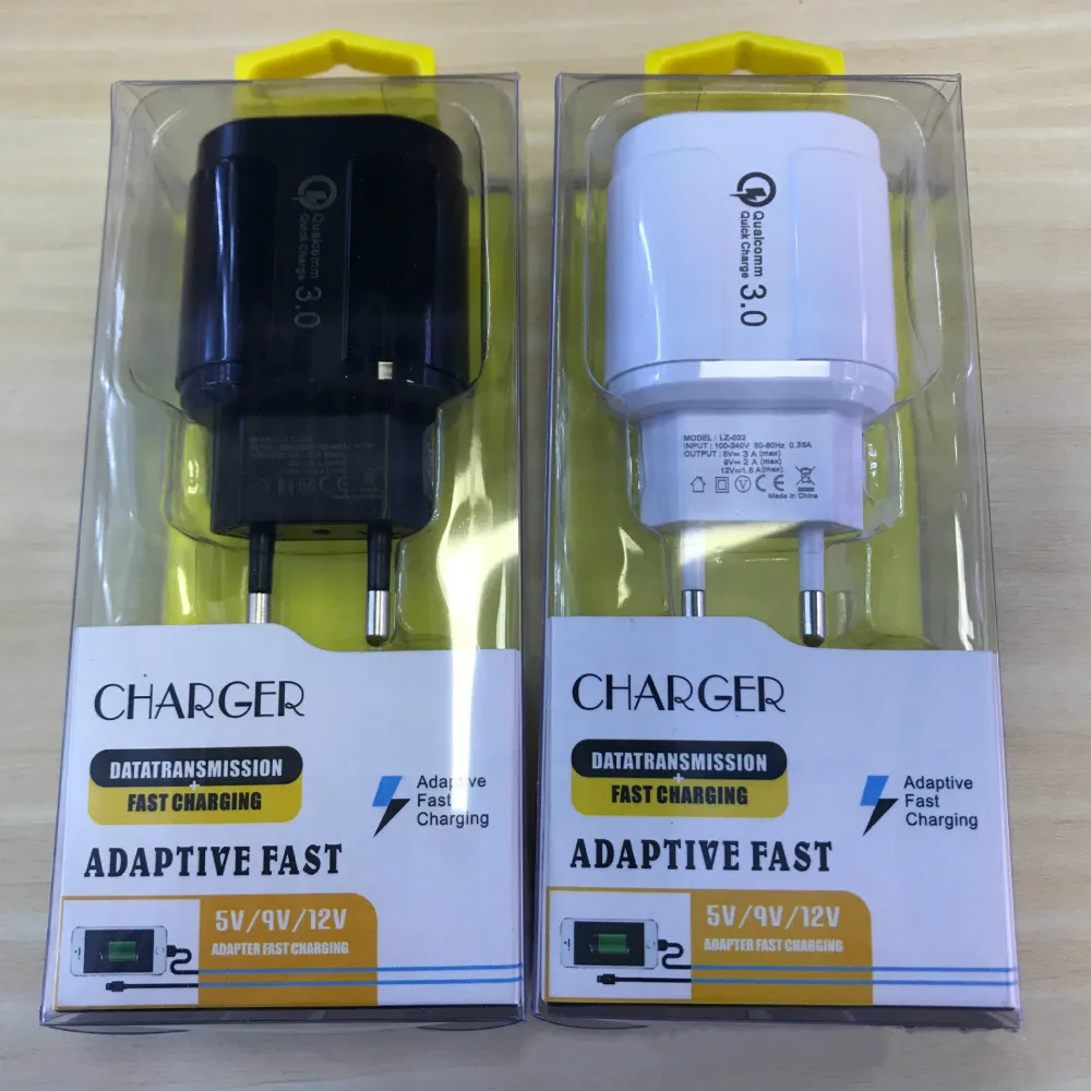 Настенное зарядное устройство USB, быстрое зарядное устройство 3,0, дорожное настенное зарядное устройство, штепсель переменного тока, адаптер питания, быстрое зарядное устройство для смартфонов samsung Galaxy Note 9 S9 S9+ S8