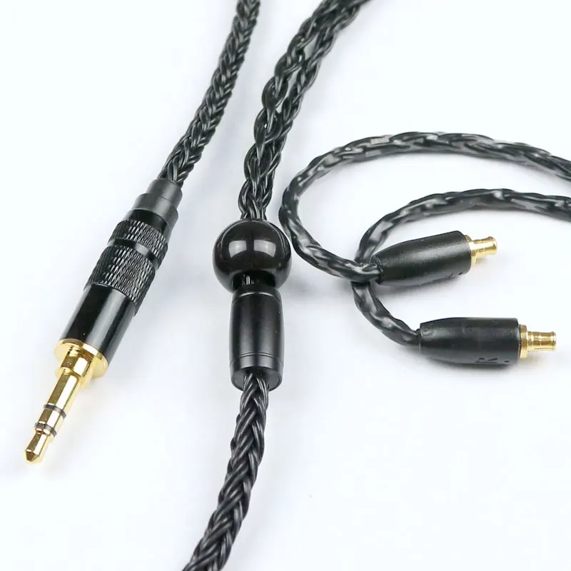 Black DIY Качество наушников кабель обновления 3,5 мм разъем A2DC интерфейс использовать для Audio-Technica ATH LS200 300 400 E40 50 70 CKR90 CKS1100 - Цвет: Black