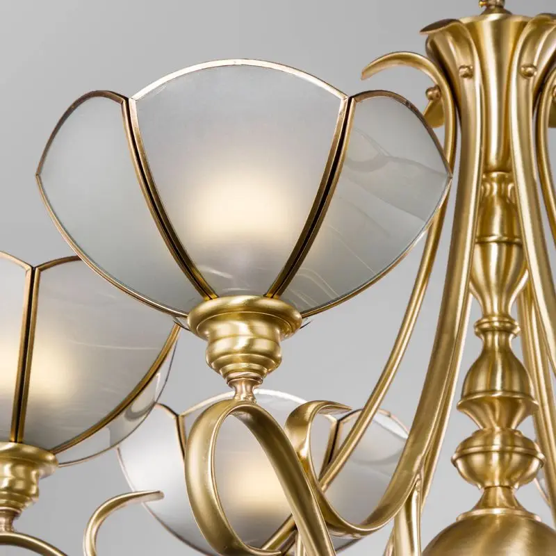 Винтажные Медные подвесные светильники с 6 осветительными цепочками Роскошные