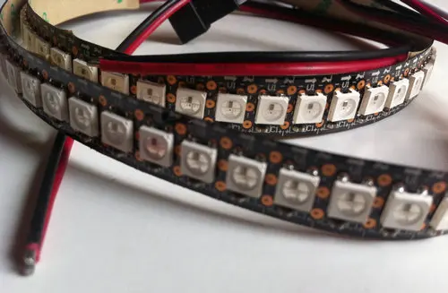1 м 144 светодиодов программируемый WS2812B PCB черный цифровой 5050 RGB LED w/Встроенная WS2811IC