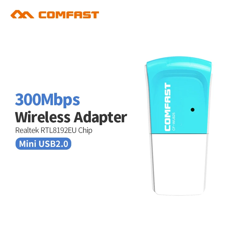 Comfast CF WU825 300mbps беспроводной адаптер USB WiFi 2 4G сетевая Lan Карта Антенна Realtek 8192 для