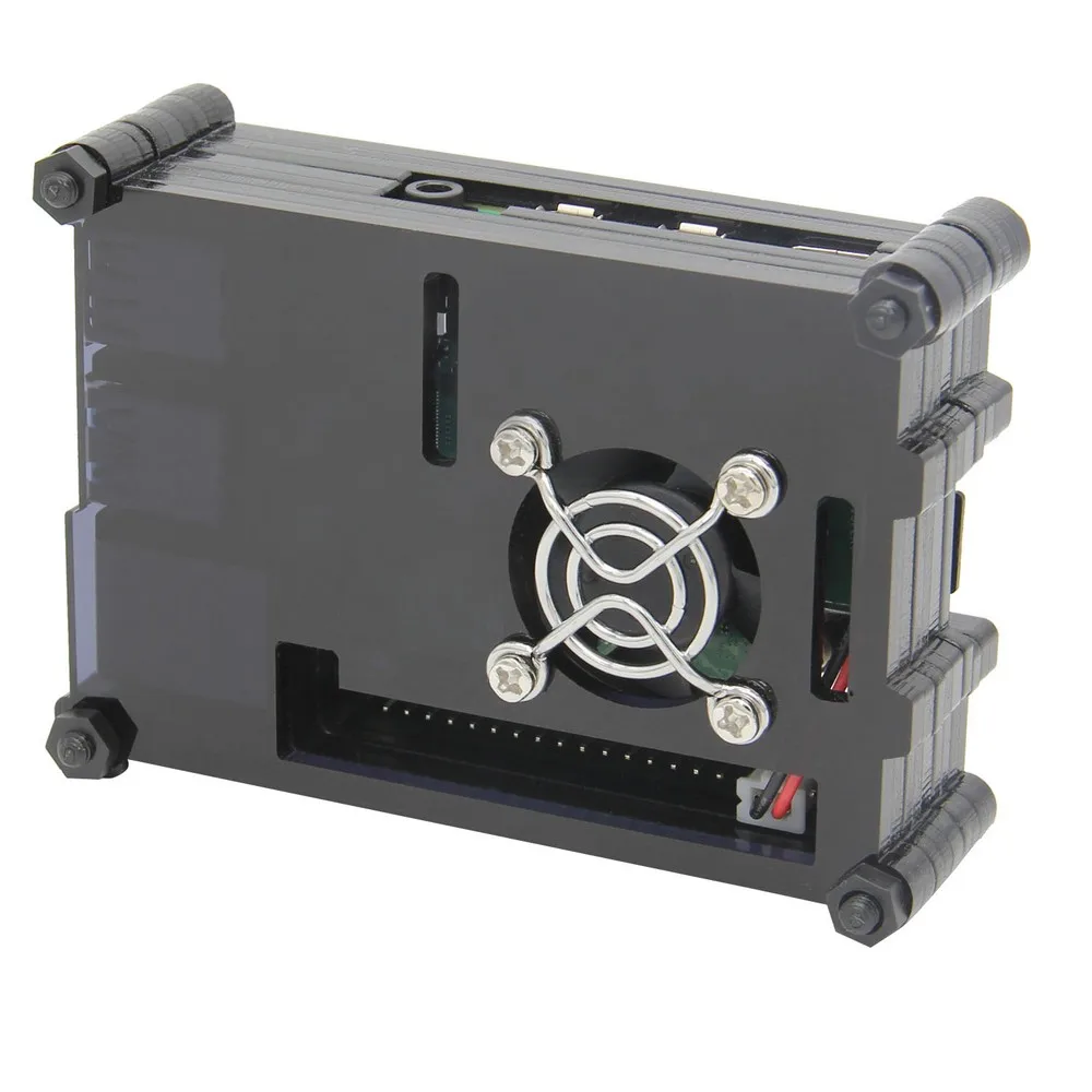 Raspberry pi 4 Модель B акриловый чехол, 9 слоев защитный корпус+ охлаждающий вентилятор комплект для Raspberry pi 4 компьютерная модель B