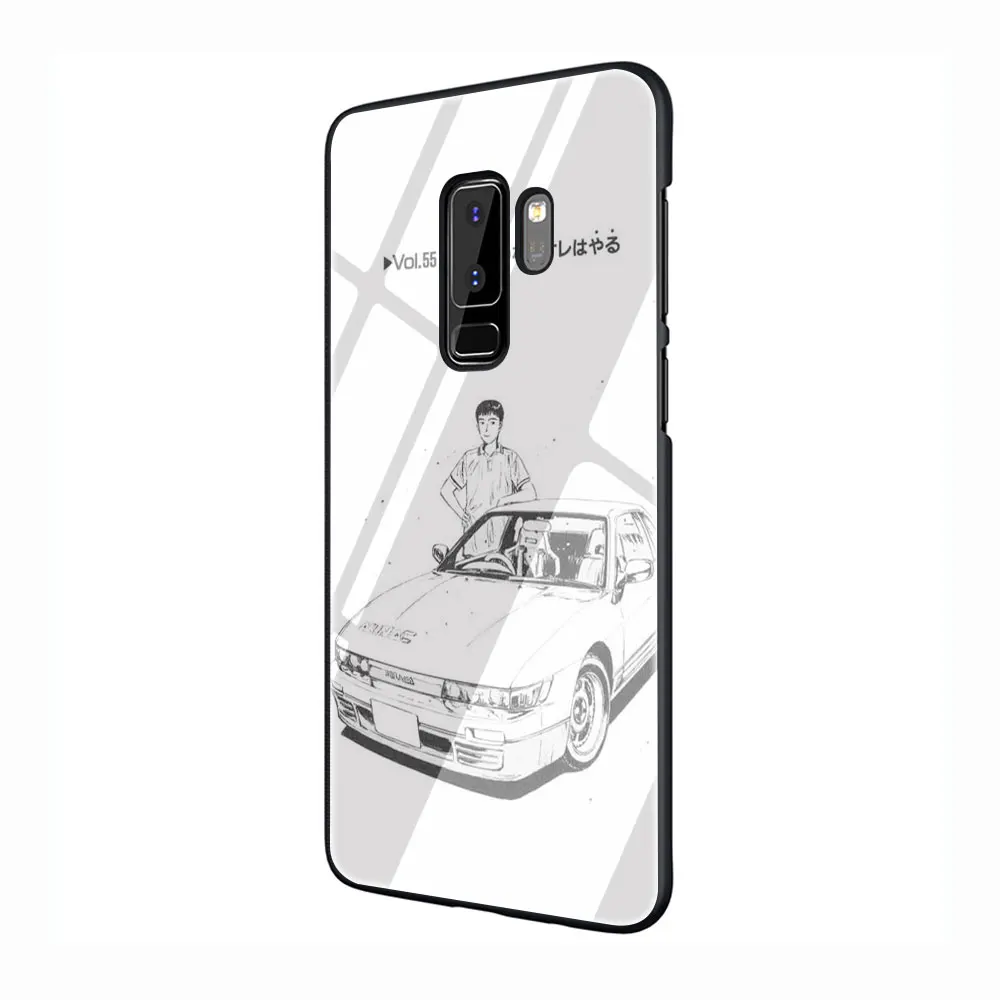 G5 INITIAL D AE86 закаленное Стекло чехол для телефона чехол для Galaxy S7 край S8 9 10 Plus, Note 8, 9, 10, A10 20 30 40 50 60 70 - Цвет: G5
