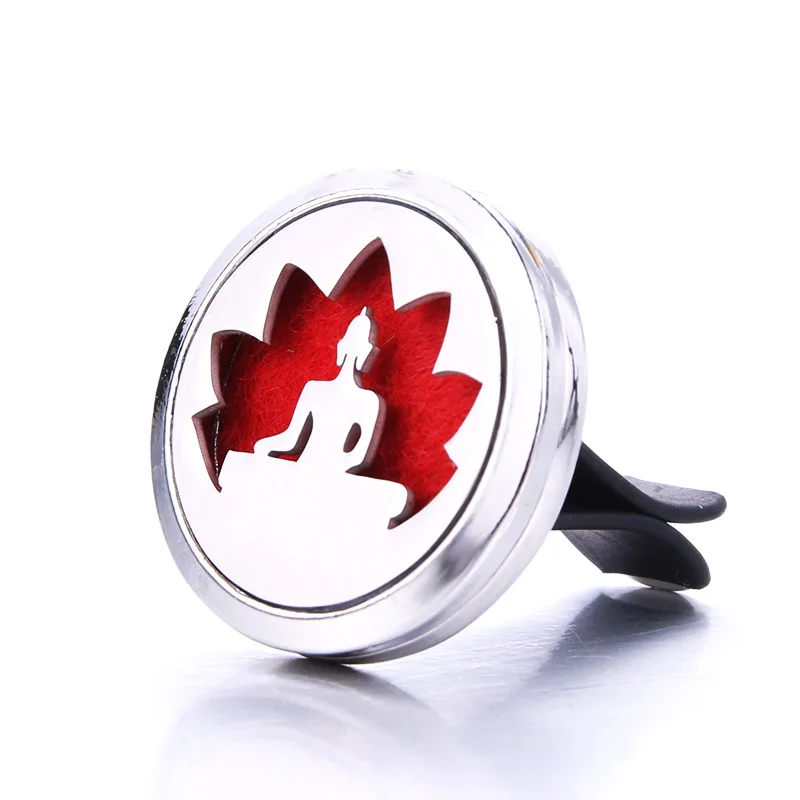 

Подвеска Lotus Guanyin автомобильный зажим из нержавеющей стали духи эфирное масло диффузор автомобильный освежитель воздуха украшение аромати...