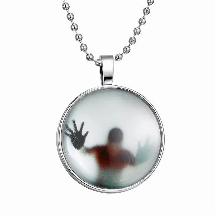 Новая акция профиль - панк огонь светятся в темноте ожерелья светящийся тени