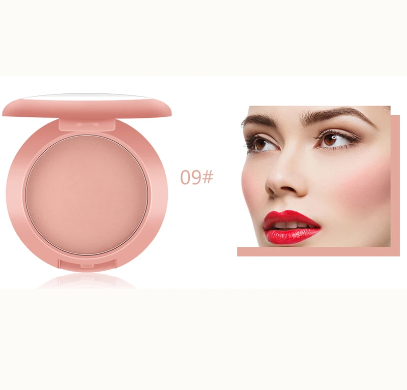 09 MISS ROSE Peach Запеченные Румяна текстура Румяна Палитра стойкая матовая Румяна для лица Контур Макияж Профессиональная Косметика для щек бронзатор - Цвет: 09
