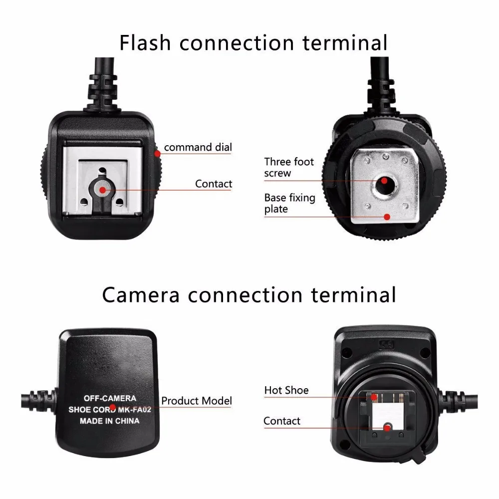 Meike MK FA02 3 м 10 футов 118 дюймов TTL Выкл камера MI мульти интерфейс Горячий башмак