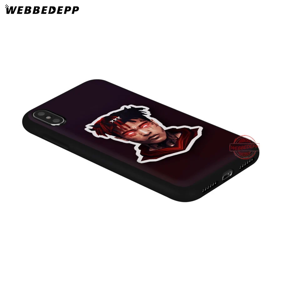 WEBBEDEPP Xxxtentacion модный мягкий силиконовый чехол для iPhone 8 7 6S 6 Plus 11 Pro XS Max XR X 5 |