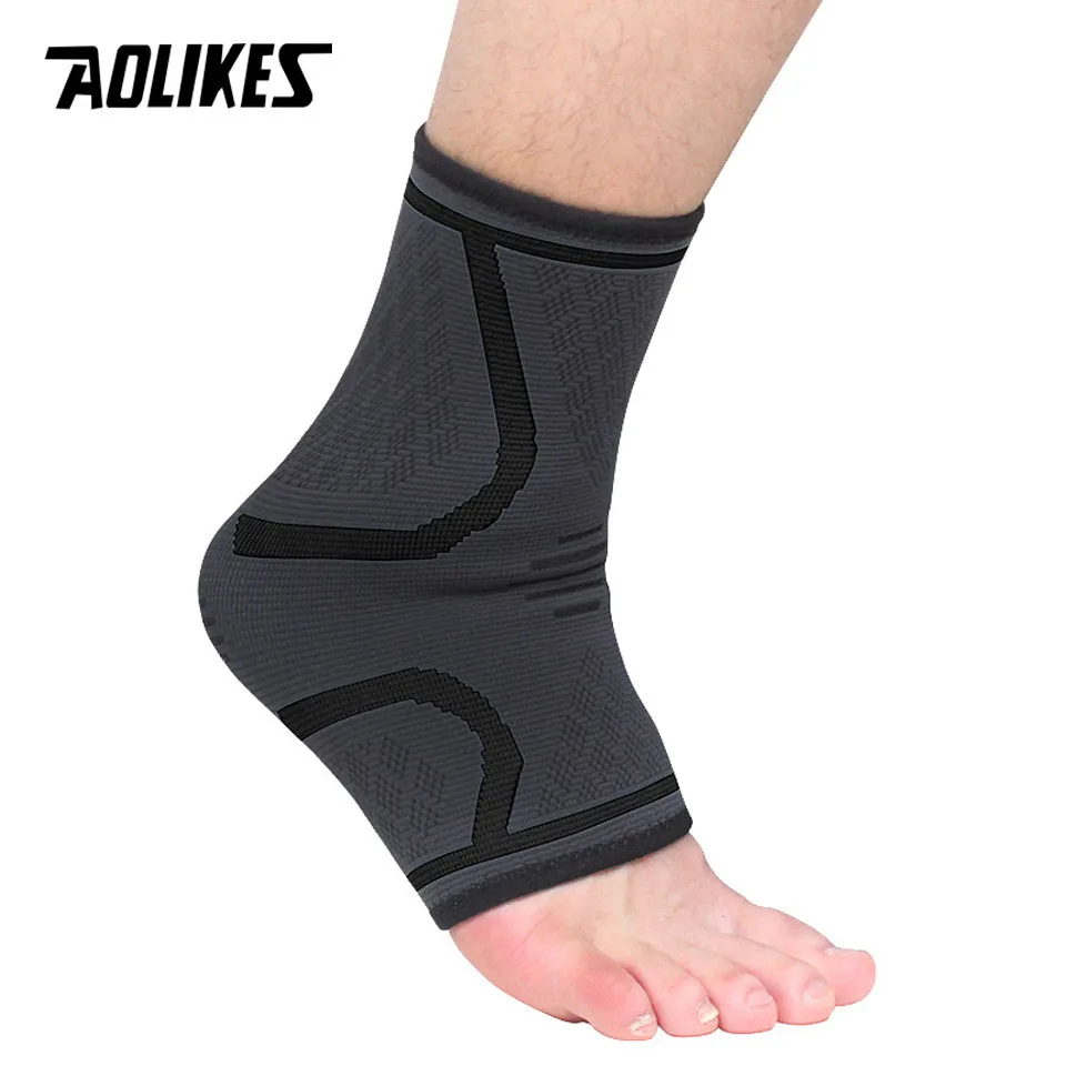 AOLIKES 1 шт. Спортивная компрессионная накладка на лодыжку для женщин тренажерного