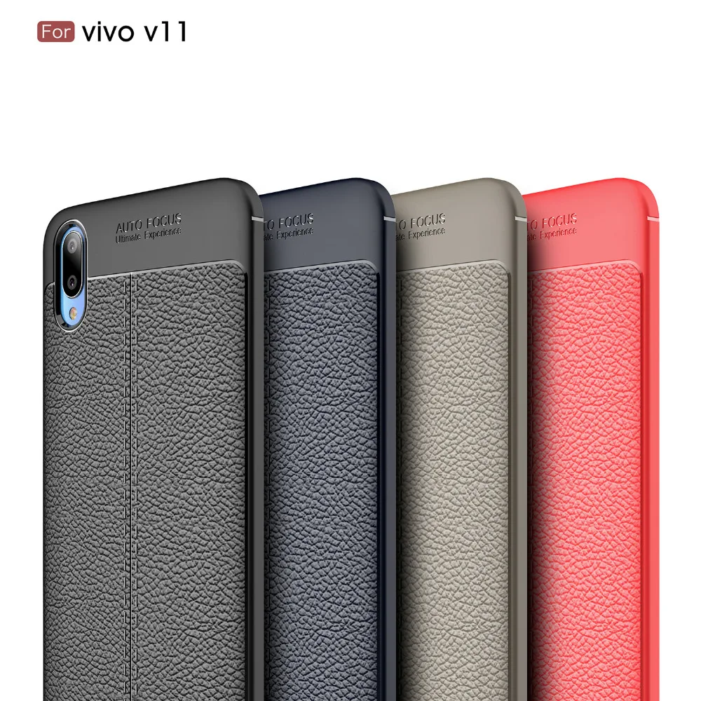 

Case For VIVO V11 Pro 6.41 inch Silicone Soft Bumper Carbon Fiber Back Cover For VIVO V11 V11 Pro Shockproof Case Coque Fundas