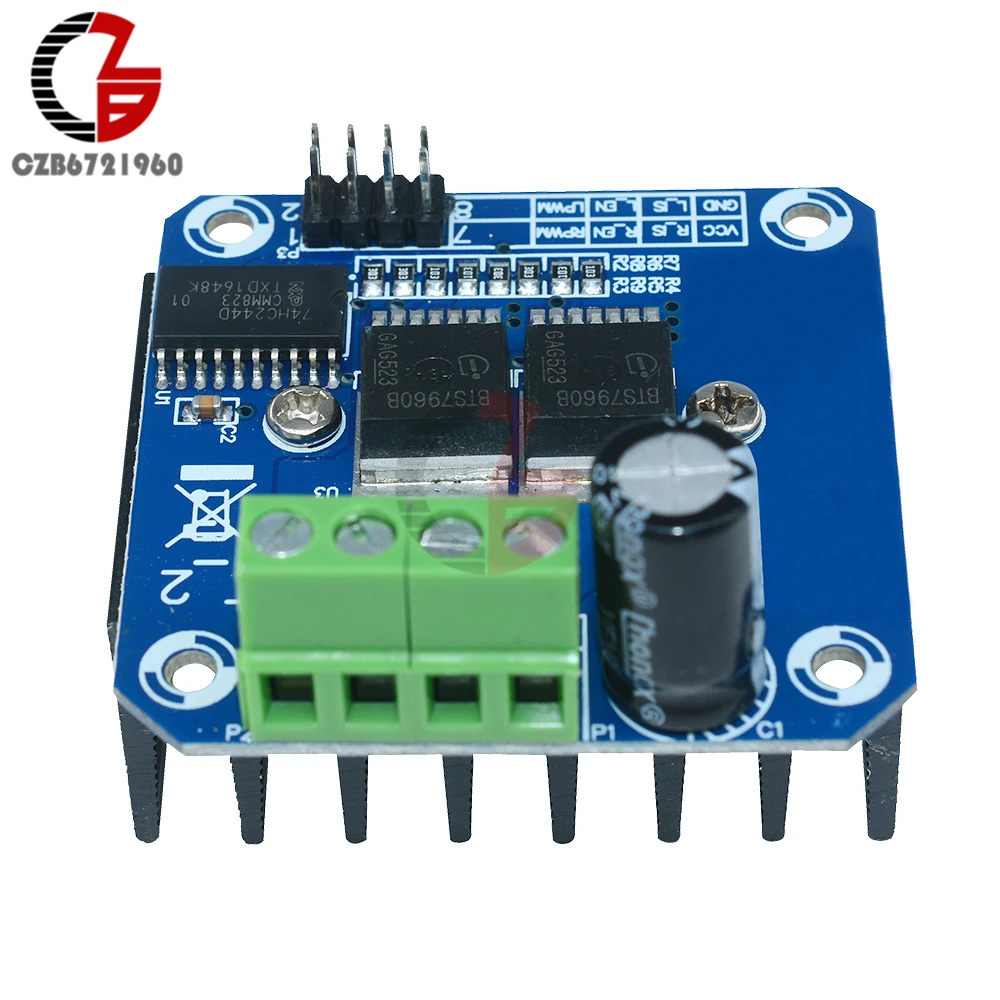 Двойной BTS7960B DC 43A Драйвер шагового двигателя h-мост ШИМ для Arduino Smart Car |