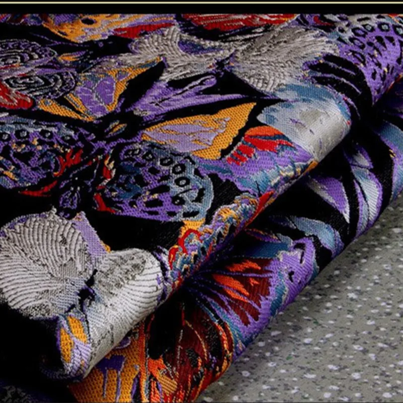 100x145cm/piece Grade Dyed Jacquard Fashion Fabric High GrecisionLarge Butterfly Coat Dress Material Windbreaker Skirt | Дом и сад
