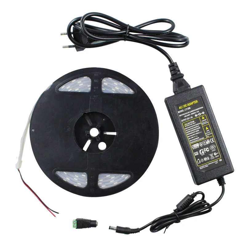 5050 Водонепроницаемый DC12V 120led/М свет бар двухрядные 5 М 600led высокая яркость открытый с 12V6A питания адаптер| |