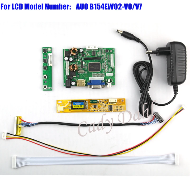 Плата контроллера аудио-и видеосигнала HDMI VGA 2AV + инвертор комплект кабелей 30P Lvds