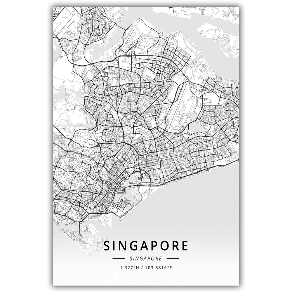 

Singapore Map Poster