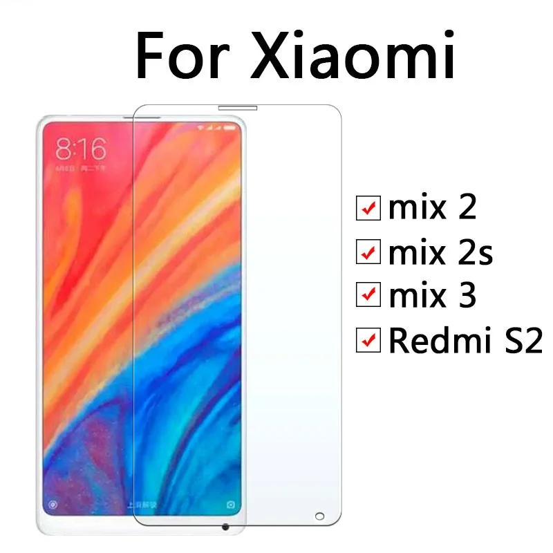 10 шт. закаленное стекло для Xiaomi mix 2 s Redmi s2 mi 3 mix2 mix2s защита экрана S2 защитное