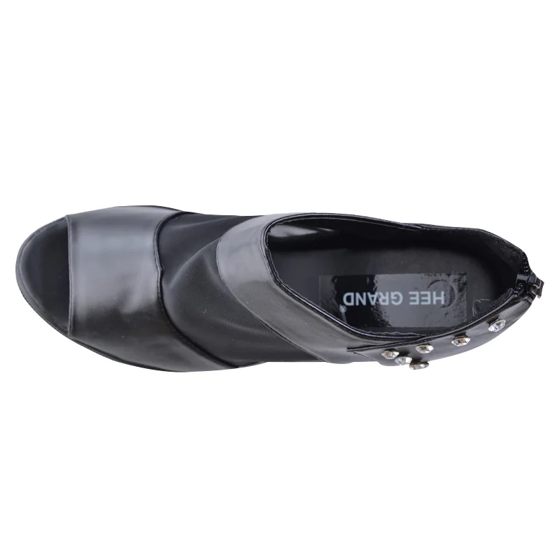 Hee Grand/брендовые Женские сандали увеличивающие рост Летняя обувь Босоножки на