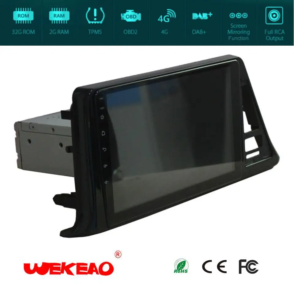 Wekeao 10 2 &quotCar gps мультимедийный плеер для Toyota CHR с стерео аудио Play Поддержка Bluetooth WI FI