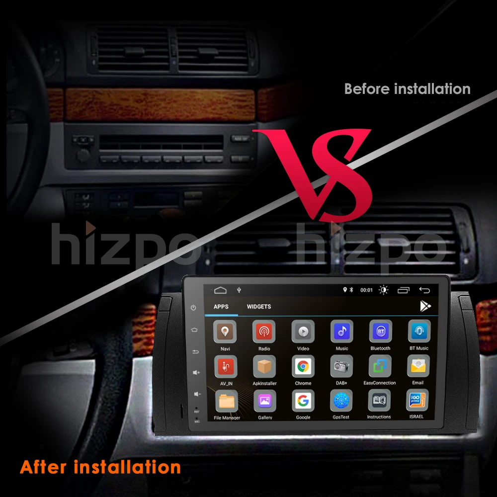 Супер 9 &quotЭкран Android8.1 радио автомобиль BMW E39 E53 X5 с зеркалом ссылка не DVD iNAND 16G Авто