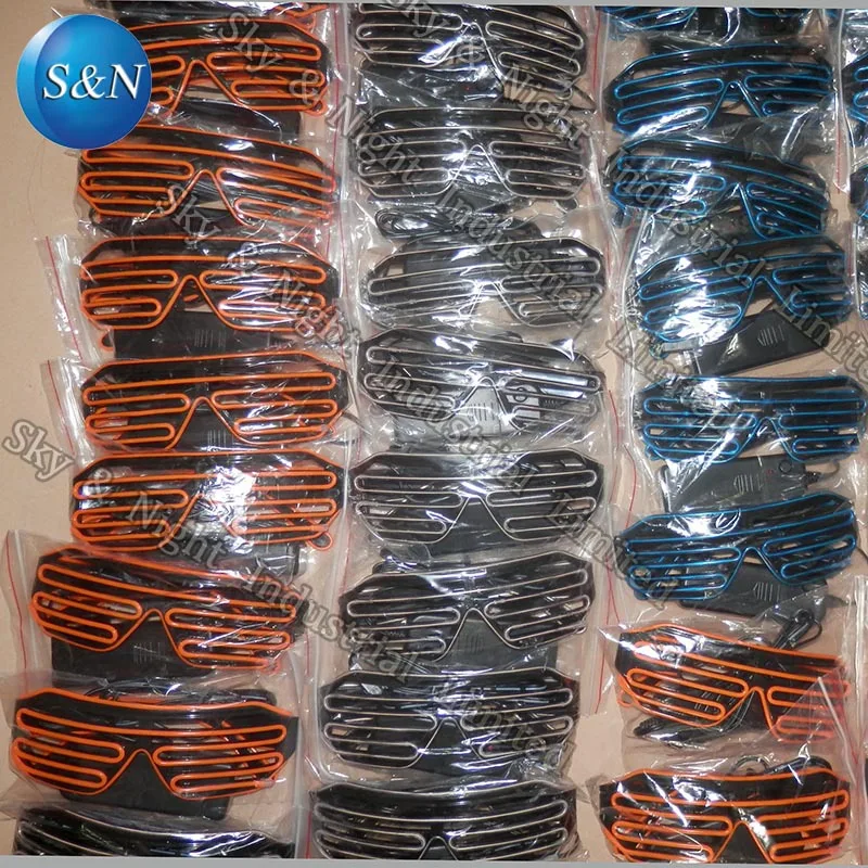 

EL LED cool shutter glasses 10pc/Lot with Free Shipping