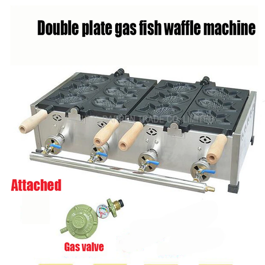 1 шт. газовый автомат для выпечки пирожков в форме рыбы/Коммерческая японская