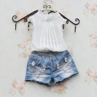 girls white shirt sleeveless chiffontops for teenage school girl solid color lace blouses cool shirts for toddler child clothes