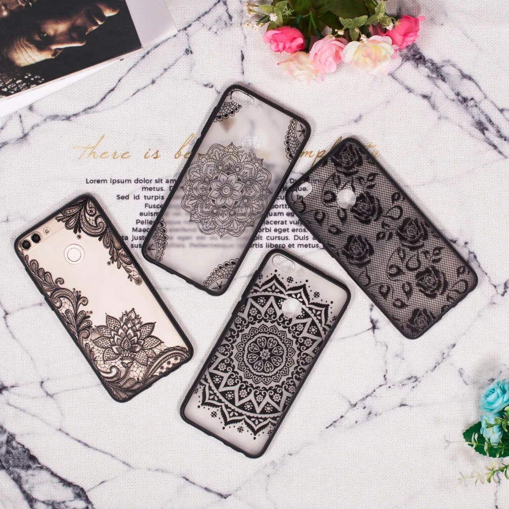 Сексуальный 3D кружевной цветок цветочный чехол для телефона huawei Enjoy 7 S чехлы P