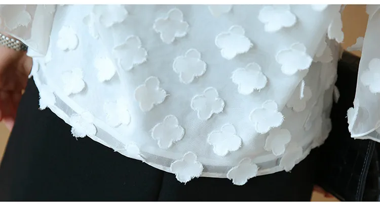 

chiffon womens tops and blouses lace O neck women shirts floral Spring 2019 fashion womens clothing Flare sleeve blouse 1884 50