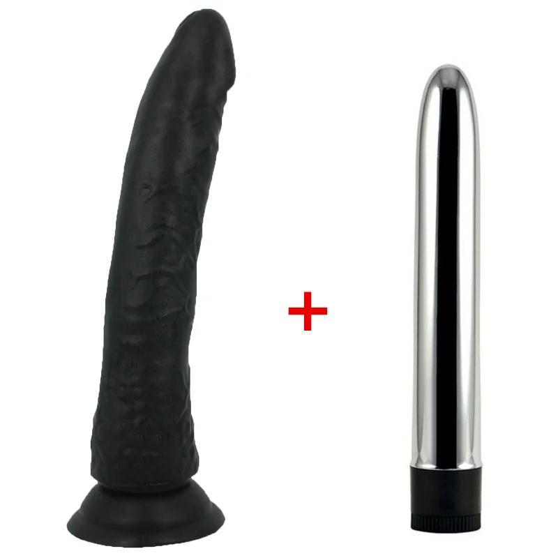 black Big Realistic Dildo Strong Suction Cup Dick Penis & multi Speed strong Vibrators for Women Sex Toys for Woman Sex Shop