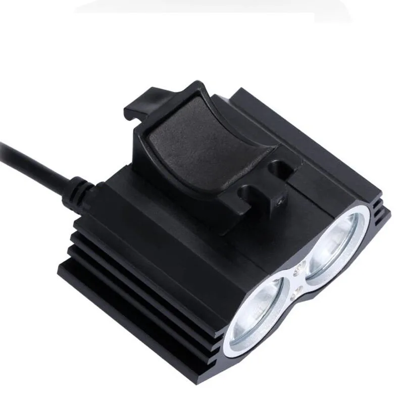 Фонарь налобный велосипедный светодиодный 6400 лм мАч|flashlight for bicycle|2x cree xm-l u22x |