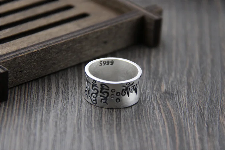 Буддийских оптовая шесть слов мантра кольцо чтобы сделать старый Тайский