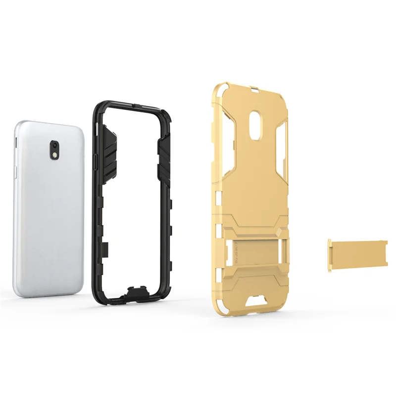 2 in 1 Hard PC+Soft Silicone TPU Rugged Rubber Kickstand Case For SAMSUNG Galaxy J3 2017 J330F Armor Shockproof Phone Cover Capa |