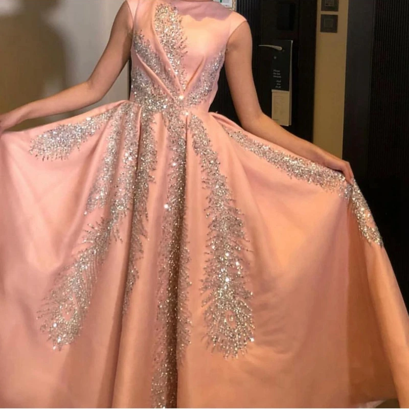 New Arrival Cap sleeve Evening dresses Long 2021 kaftan dubai evening dress Party gown vestido de festa longo | Свадьбы и торжества