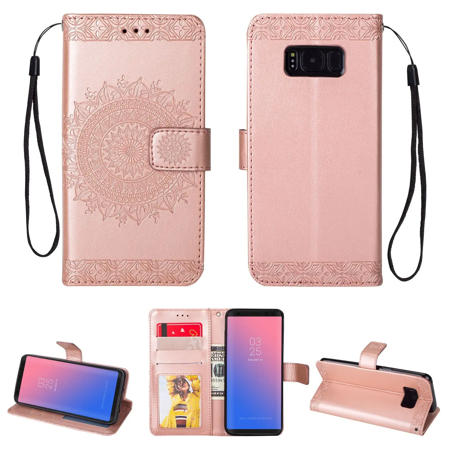 Из искусственной кожи кошелек чехол для samsung Galaxy S8Plus S9Plus флип J4 J6 2018 J3 J5 J7 2017
