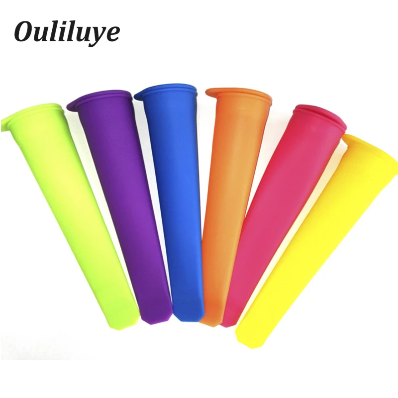 

New 1/2PCS Silicone Molds Popsicle Tools For Kitchen Making Popsicle Candy Bar Ice Molds Convenient Silicone Ice Cream Mould