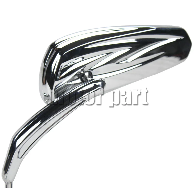 Chrome мотоциклетные боковые зеркала заднего вида для Harley Dyna Softail FLSTN Electra Glide Road King