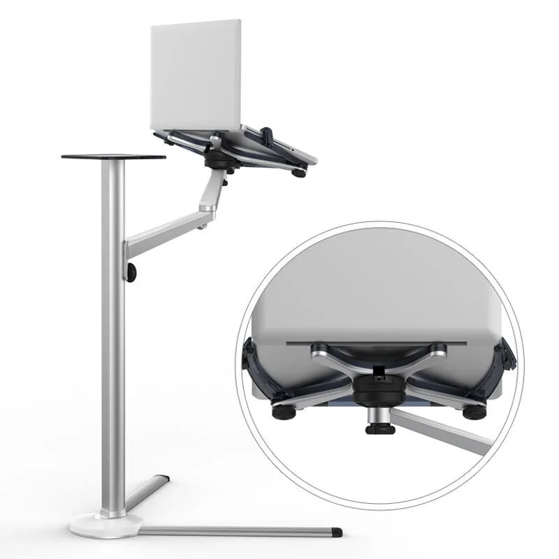 Prezzo Laptop/Tablet PC/Smartphone Holder Stand Multifunzione 3 In1 Computer Floor Stand Altezza/Angolo Regolabile UP-8 Spedizione Shippping