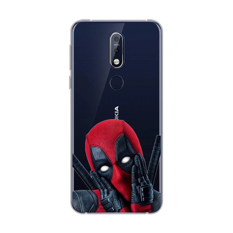 Ciciber для Nokia 8 1 7 6 5 3 2 Plus 9 PureView чехол телефона X7 X6 X5 X3 Мягкий TPU Marvel Deadpool |