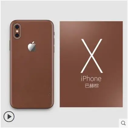 Для iPhone X Case Роскошная натуральная кожа. Вставьте 360 градусов круглый кожаный чехол для iPhone X с кодом отслеживания