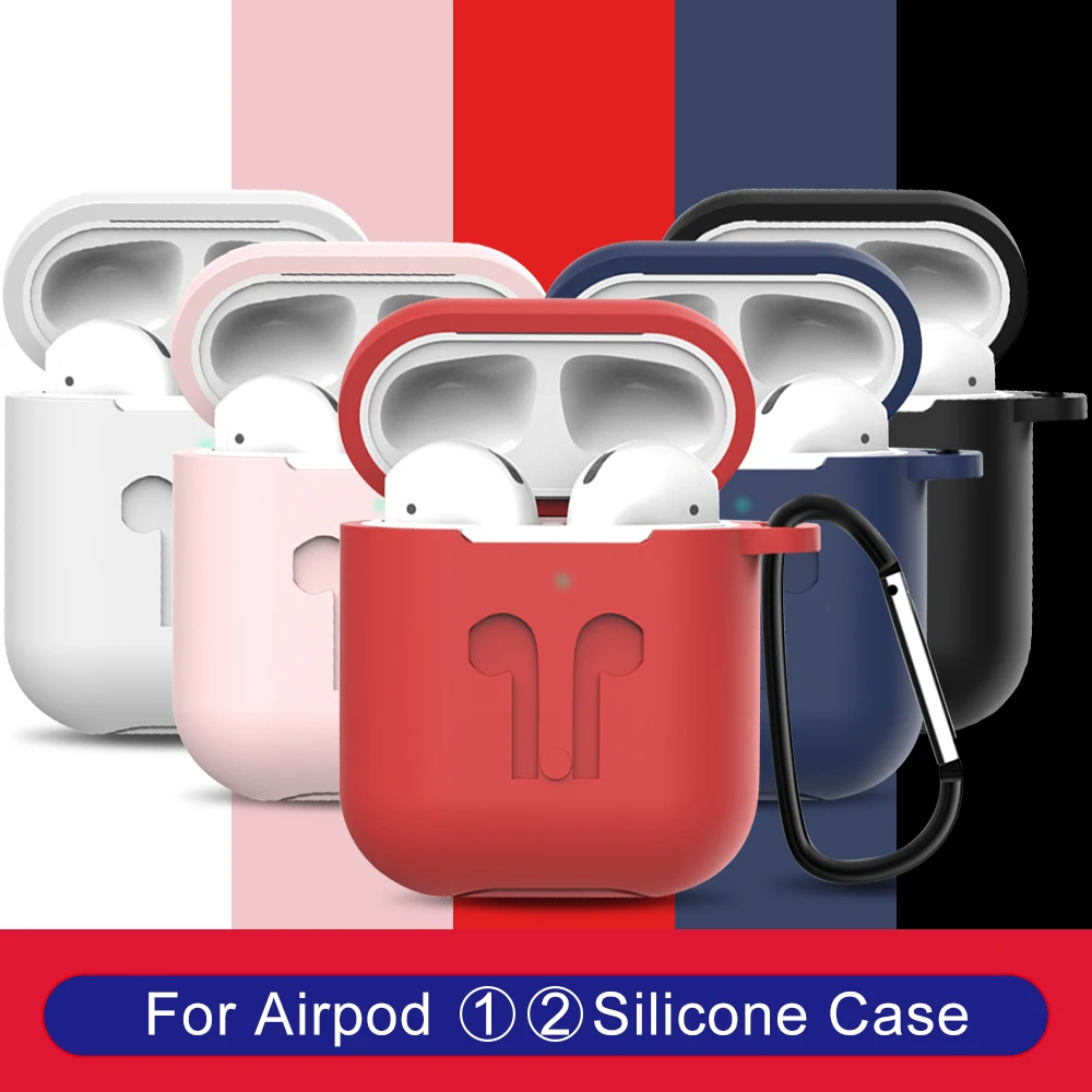 Для Apple Airpods 2 Чехол Мягкий силиконовый чехол для наушников s для Airpods 1 Air Pods чехол противоударный полная защитная оболочка Coque Fundas