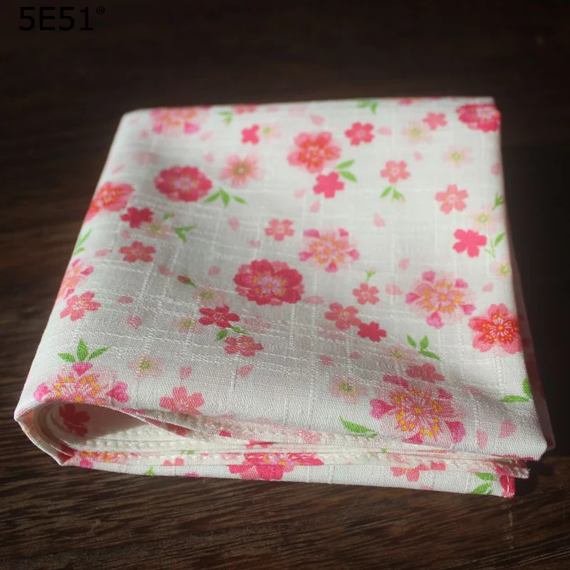 Women big handkerchief furoshiki cotton 100%/Japanese style pink sakura printed /Many uses | Дом и сад