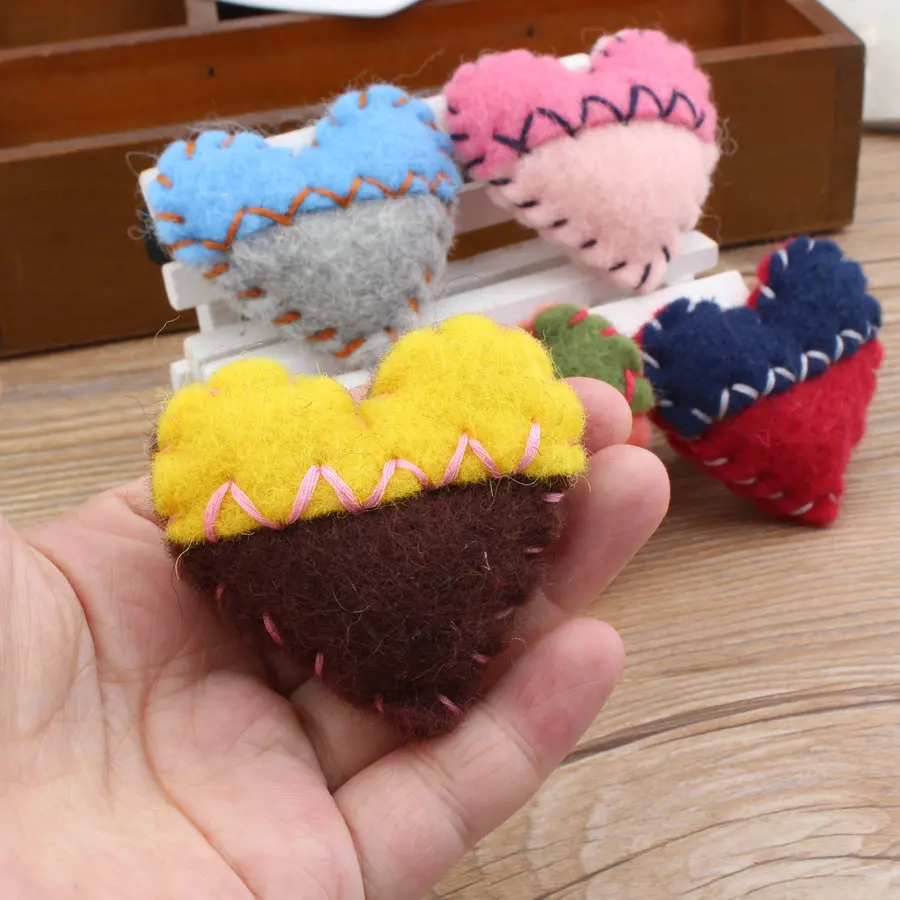 Вязаные крючком куклы ручной работы из шерсти и войлока 10 шт./лот 3D Kawaii наклейки с